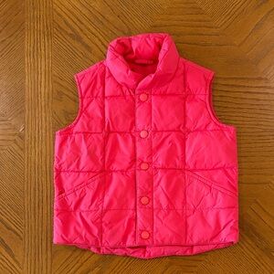 Lands' End Pink Puffer Vest